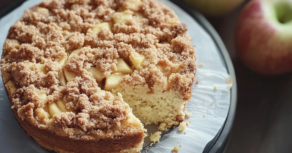 apple streusel cake