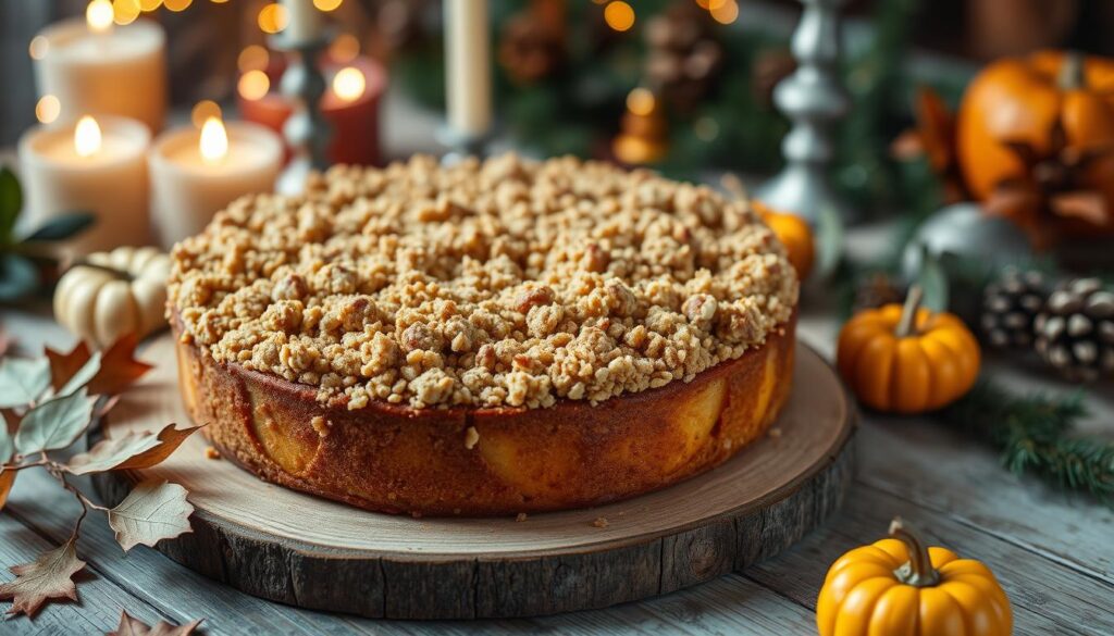 apple streusel cake for holidays